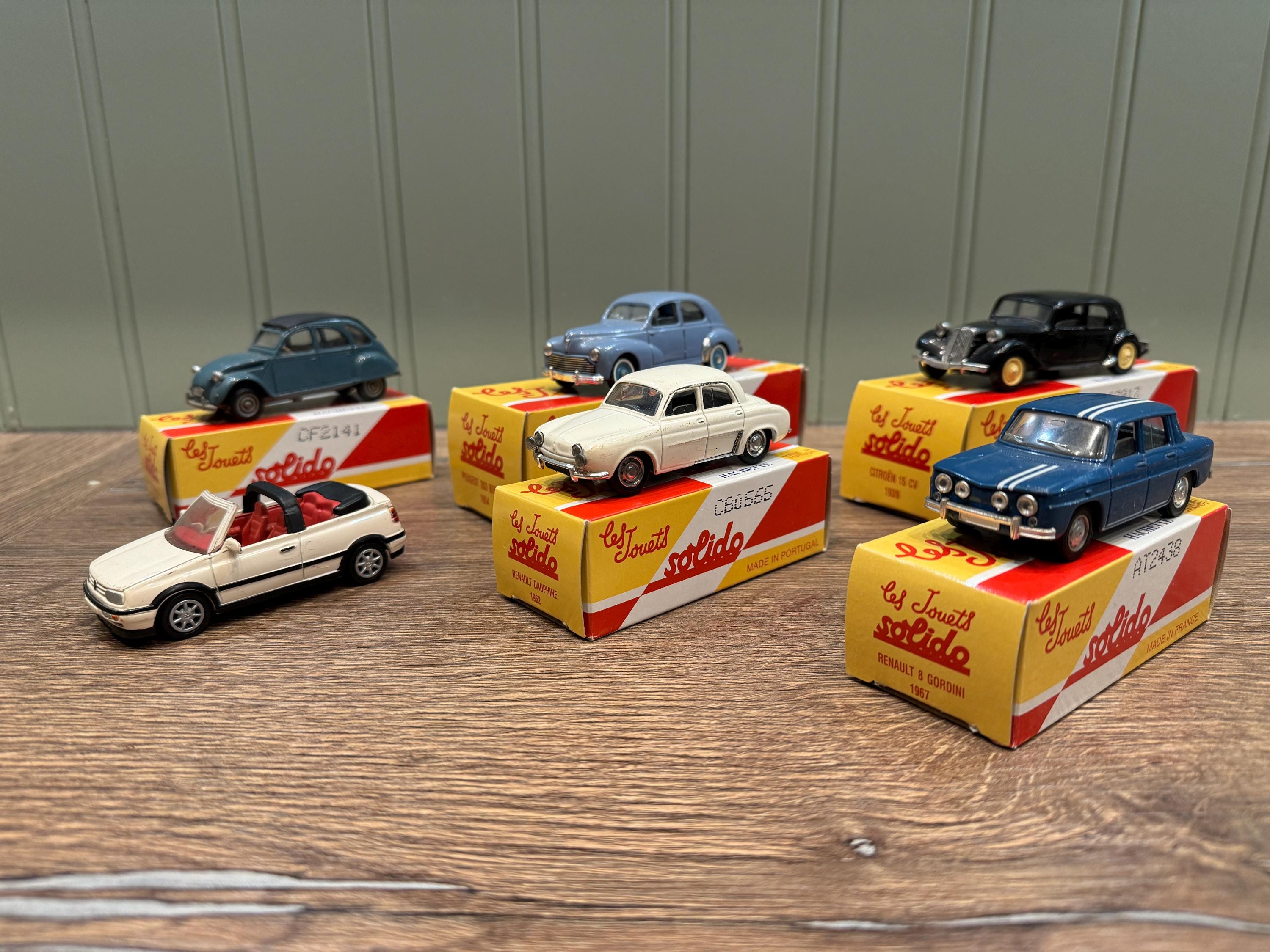 CLEARANCE SALE: Lot of 6 Solido Les Jouets Miniature Cars