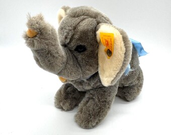 シュタイフ　ぬいぐるみ　ビンテージ ヴィンテージ シュタイフ エレファント ぬいぐるみ：20世紀初頭の