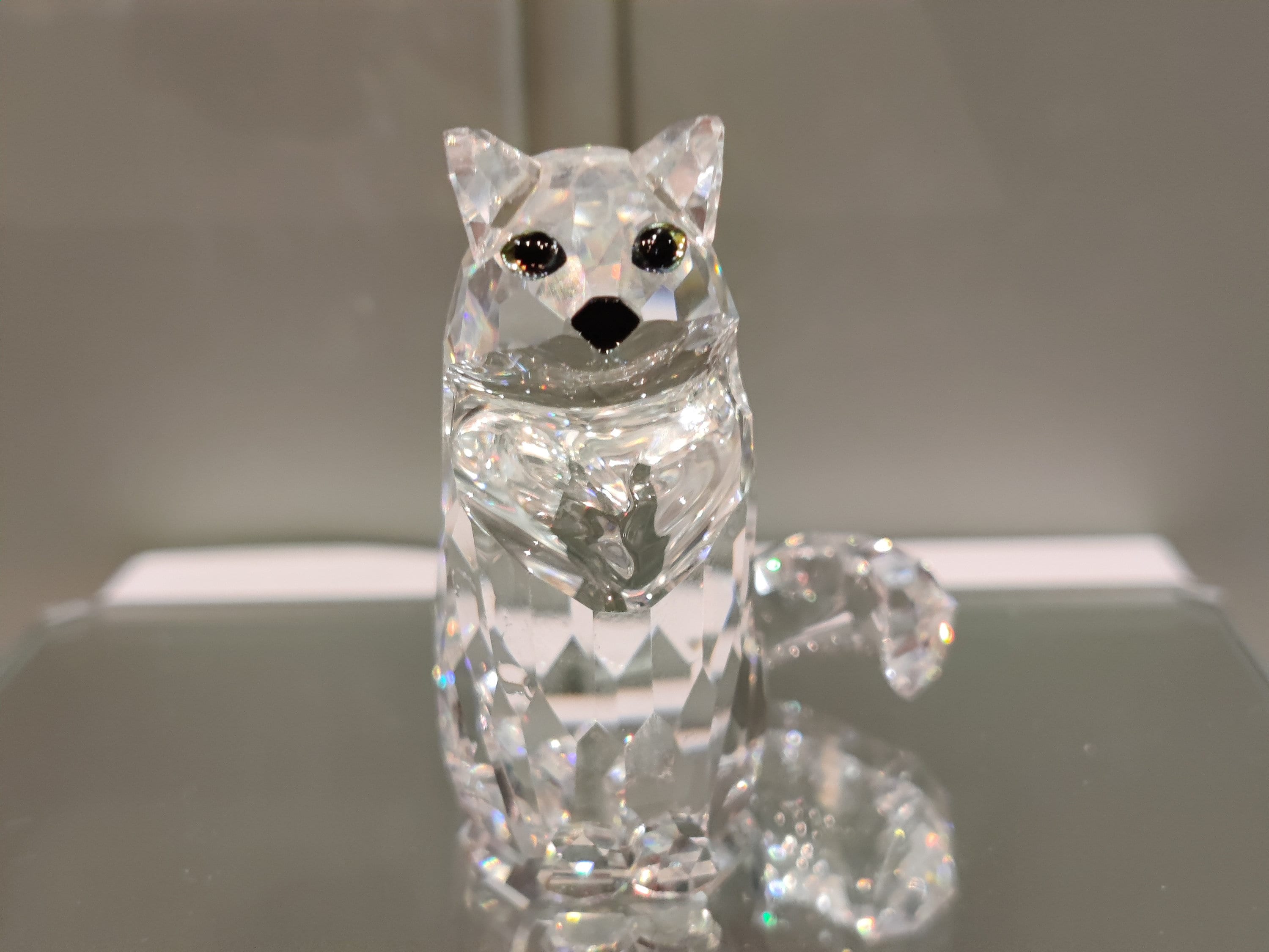 Swarovski Retired Sitting Cat Figurine - Collectible Crystal - Etsy