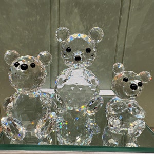 Swarovski Crystal Figurines 3-piece Set - Swarovski Bear