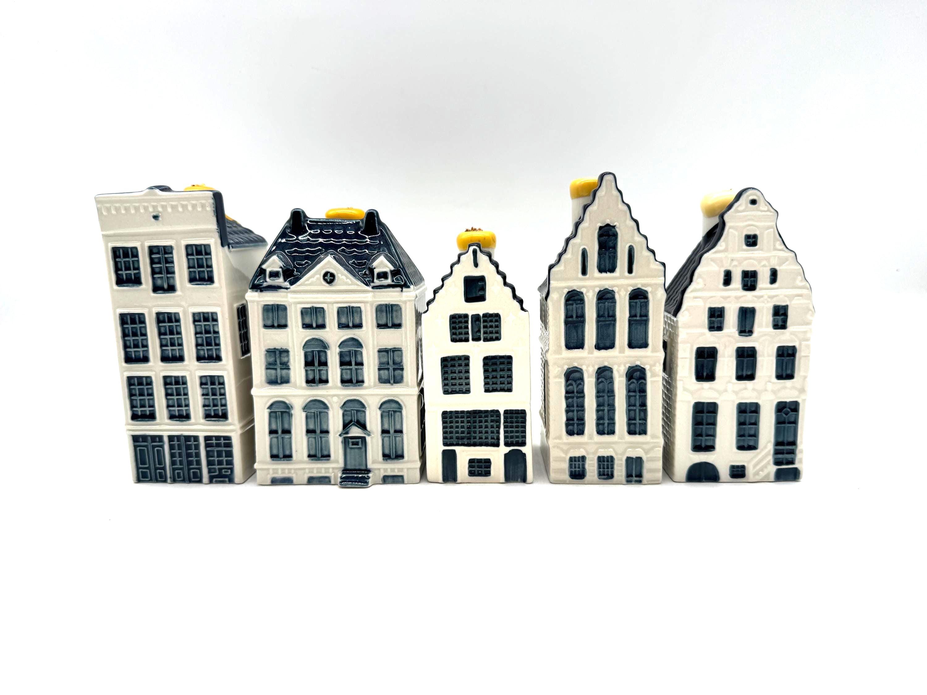 KLM Miniature Amsterdam Houses: Collectible Porcelain Dutch