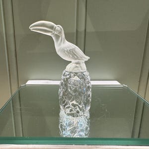 ZELDZAAM Swarovksi toekan vingerhoedje - Swarovski kristallen figurine - Swarovski vogel - kristal