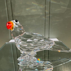 Swarovski Crystal Parrot Figurine with Box