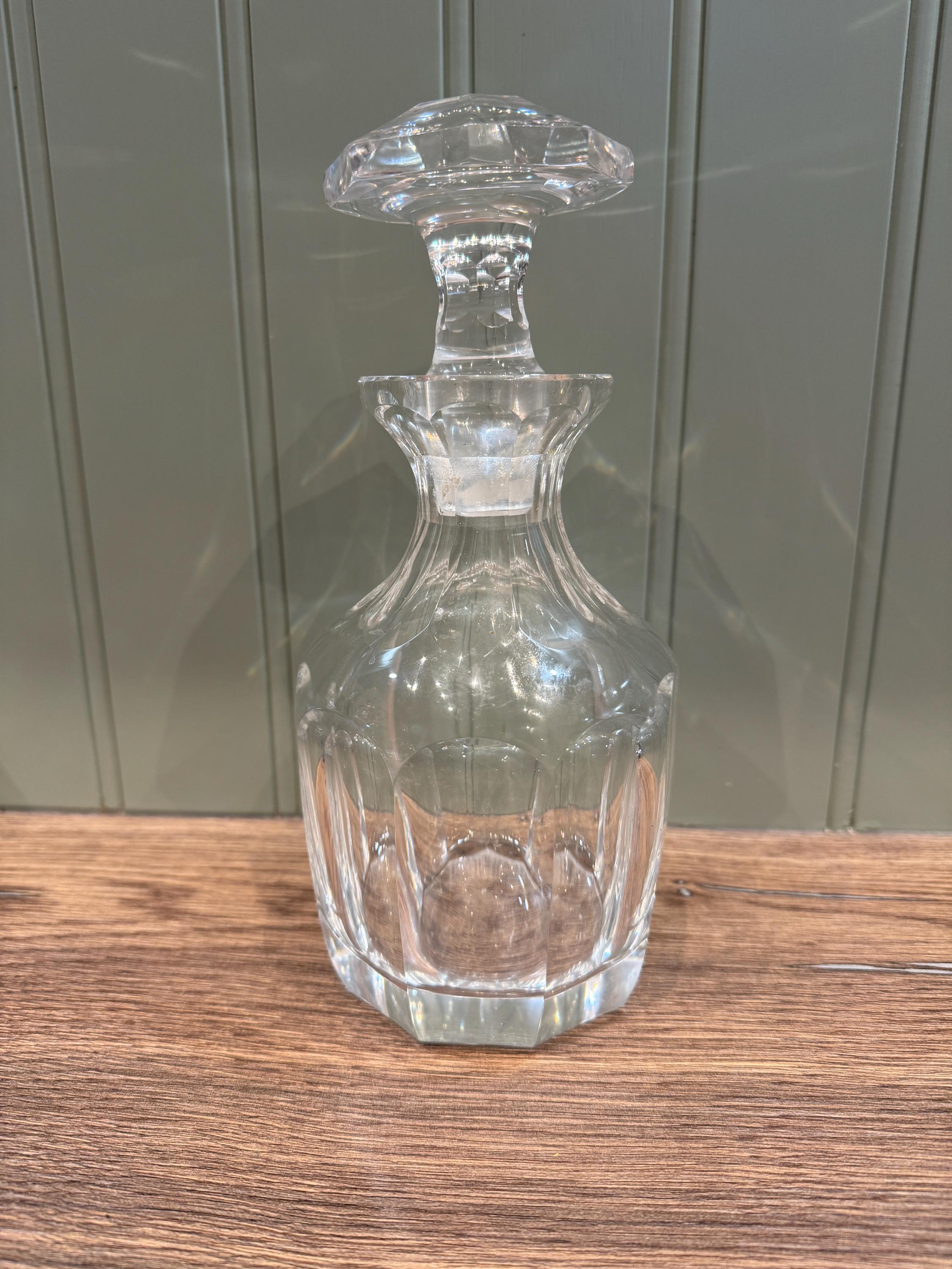 ヴィンテージクリスタルワインデキャンタ：ボヘミアンガラスカラフェ