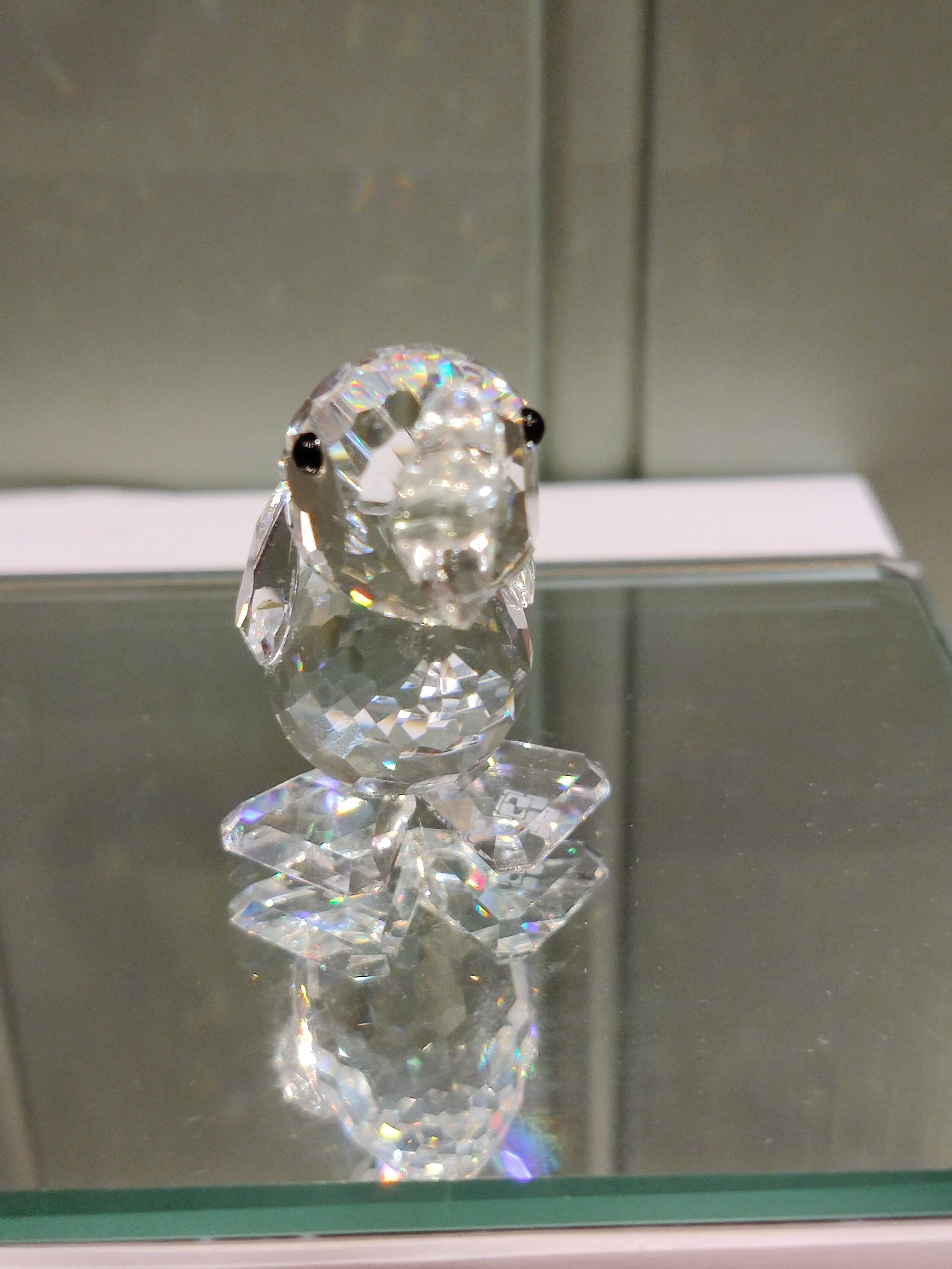 スワロフスキークリスタルのアヒルの子の置物：アディ・ストッカー