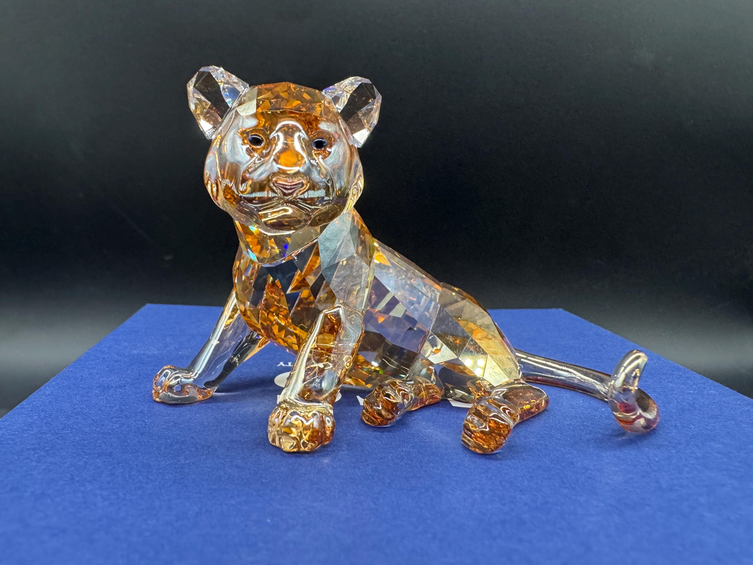 Swarovski Crystal Figurines Tiger - Etsy