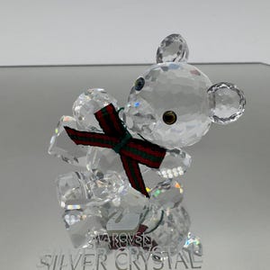 Sparkling Swarovski Crystal Kris Bear Figurine Lucky Charm - Etsy