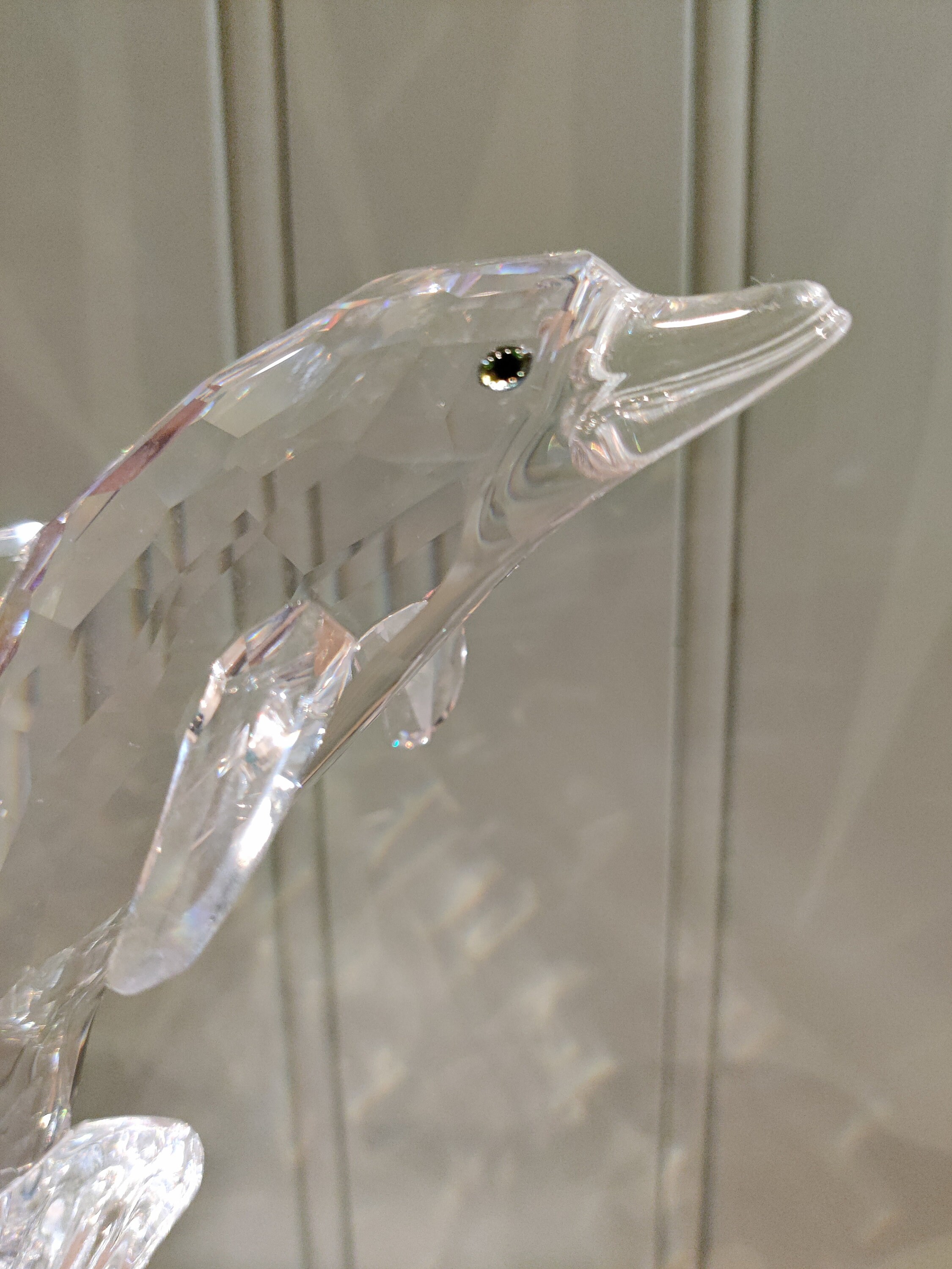 Swarovski Crystal Dolphin Figurine: Prestige Maxi, Original Case