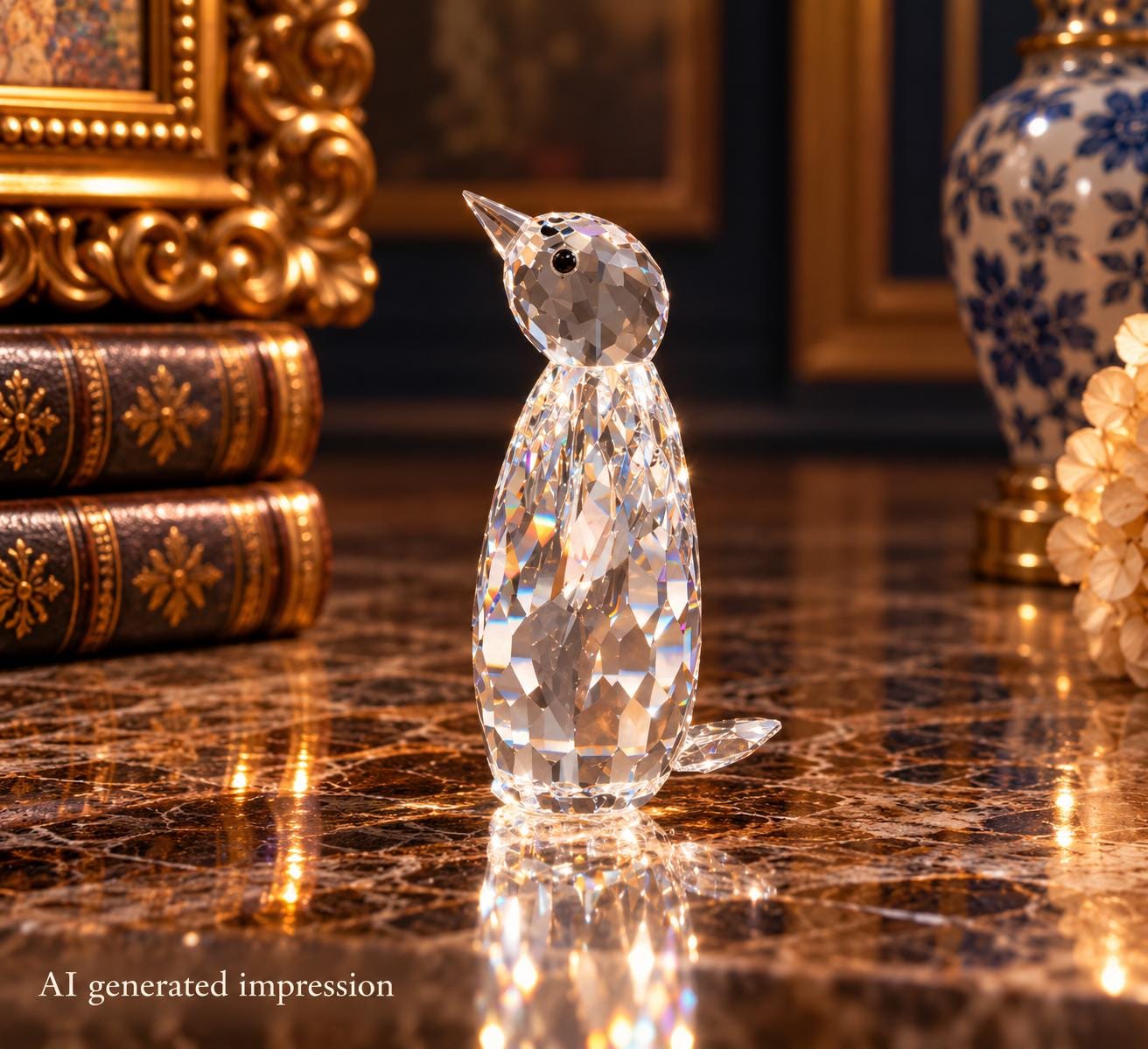 Swarovski Penguin Figurines - Etsy