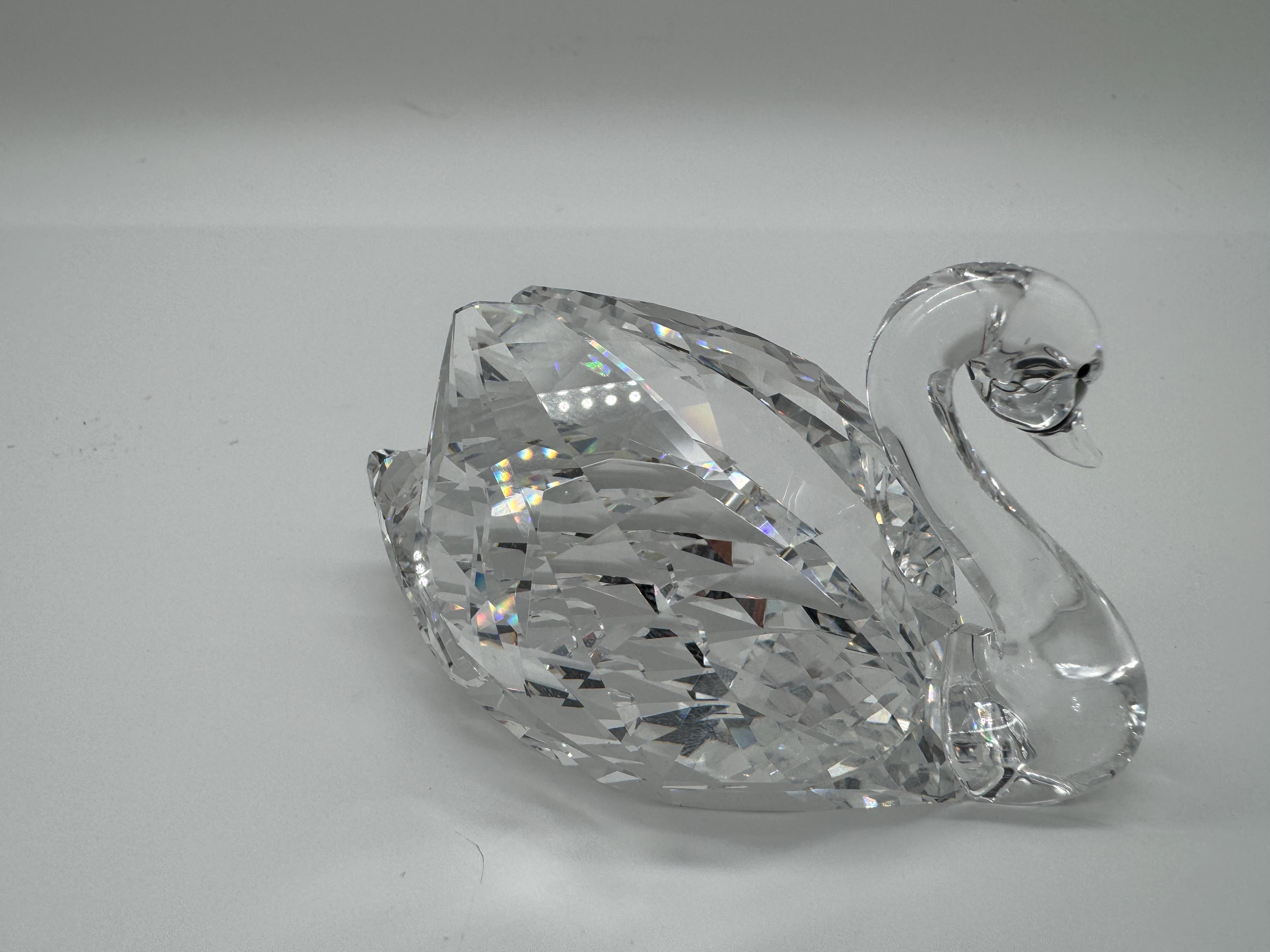 スワロフスキークリスタルの大型白鳥の置物 - 復刻版 - Etsy 日本