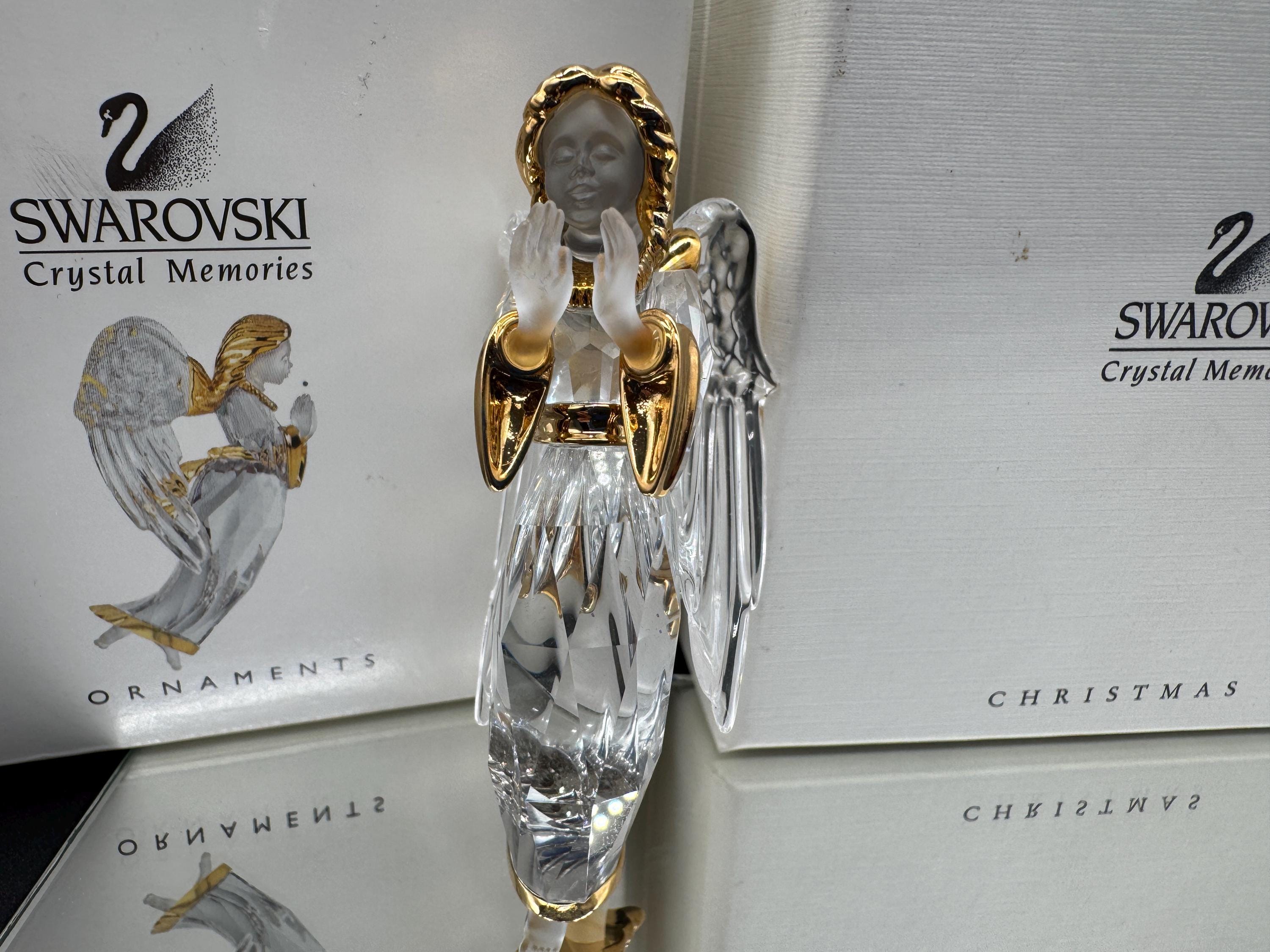 置物 SWAROVSKI CHRISTMAS ORNAMENTS 2000 Swarovski Crystal 2000 Christmas Star Snowflake Ornament for