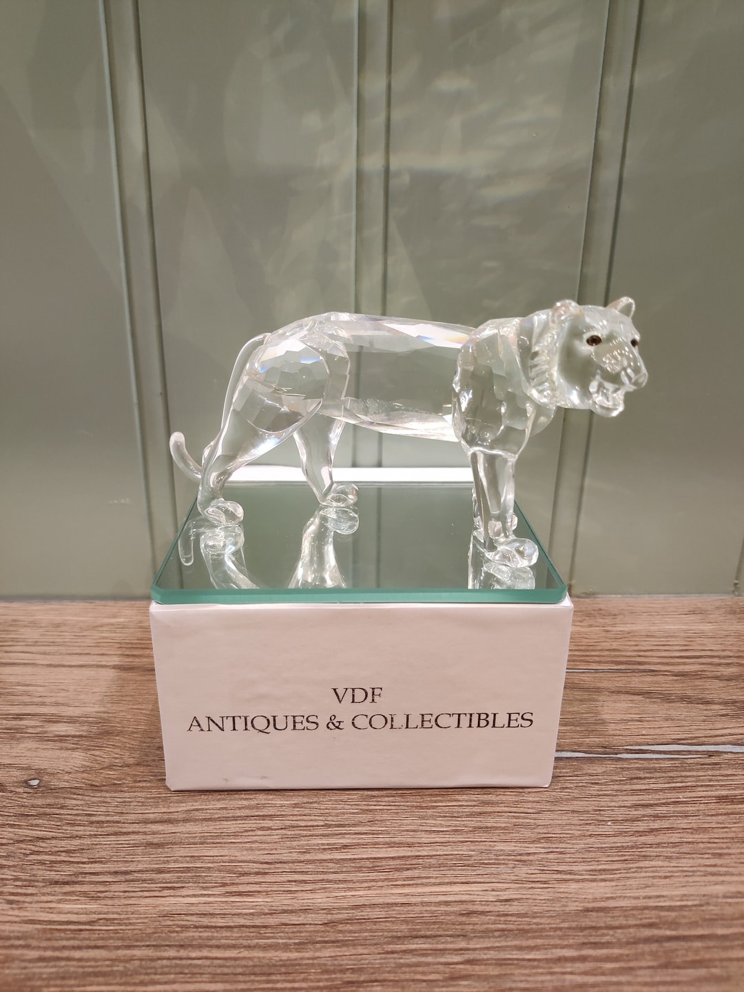 Swarovski Crystal Tiger Figurine - Endangered Species Collection