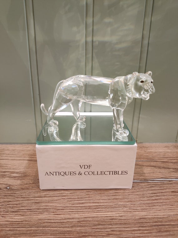 Swarovski Crystal Tiger Figurine - Endangered Species Collection