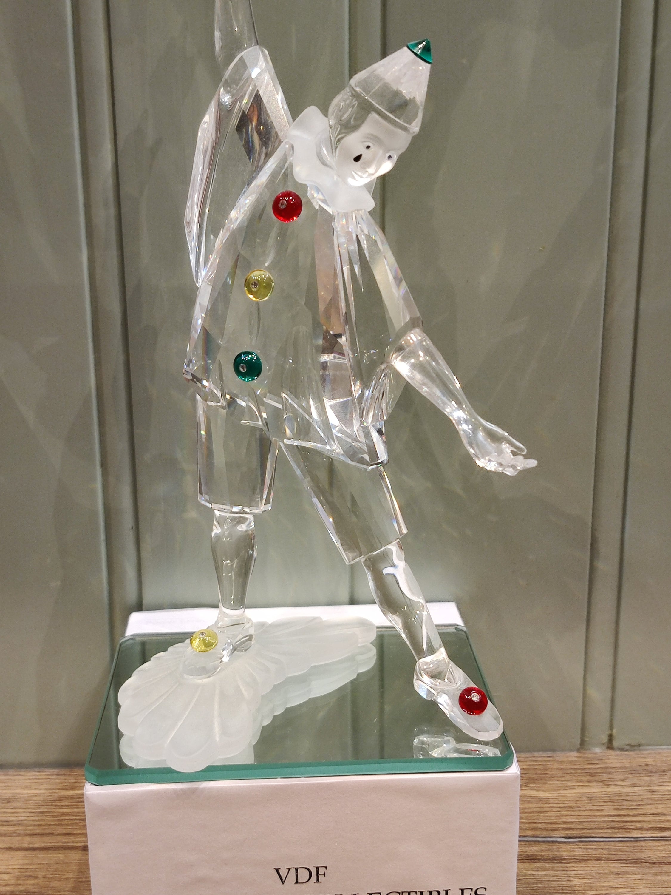 スワロフスキークリスタルピエロフィギュア：SCSマスカレード