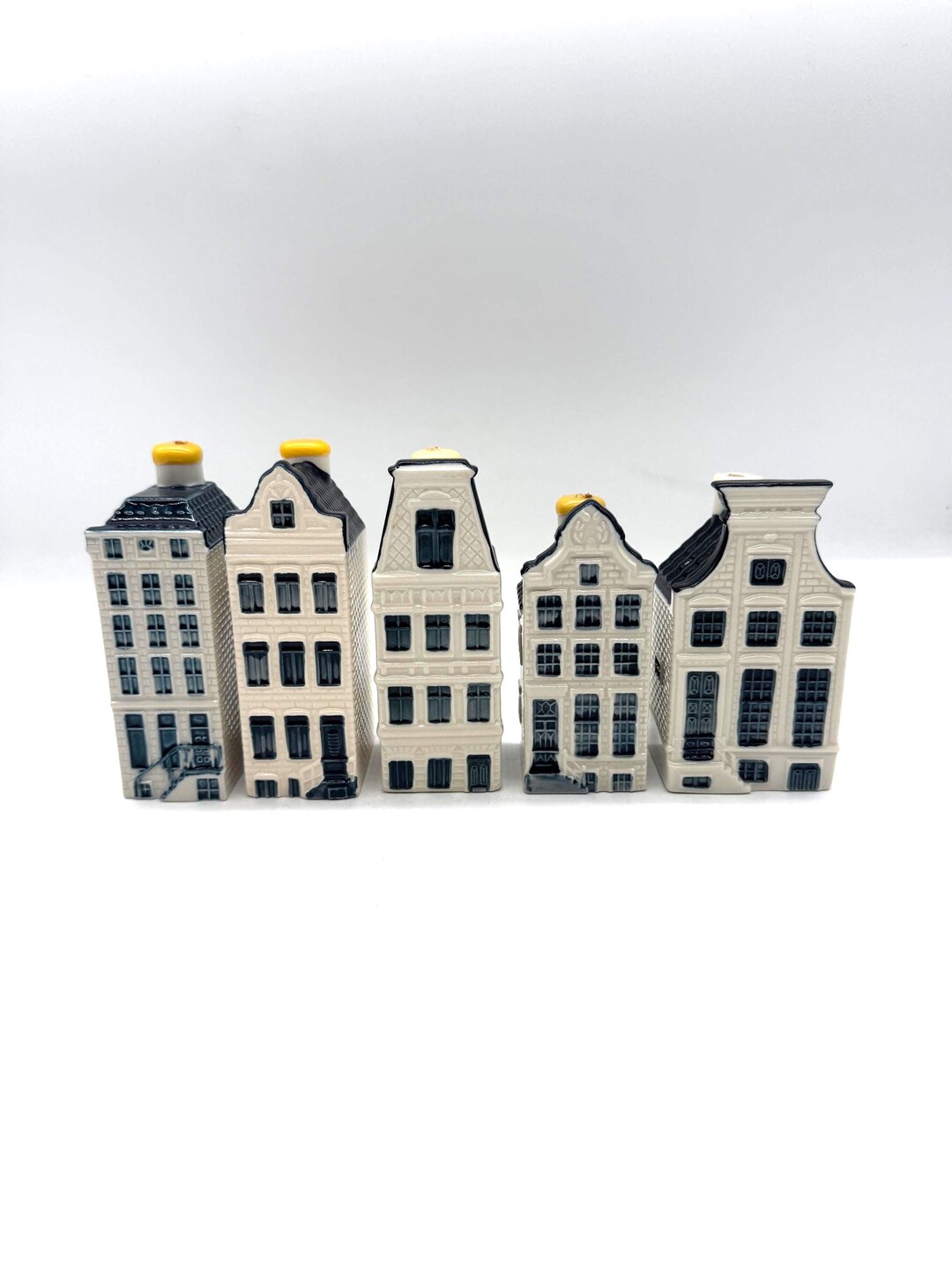 KLM Miniature Amsterdam Houses: Business Class Porcelain
