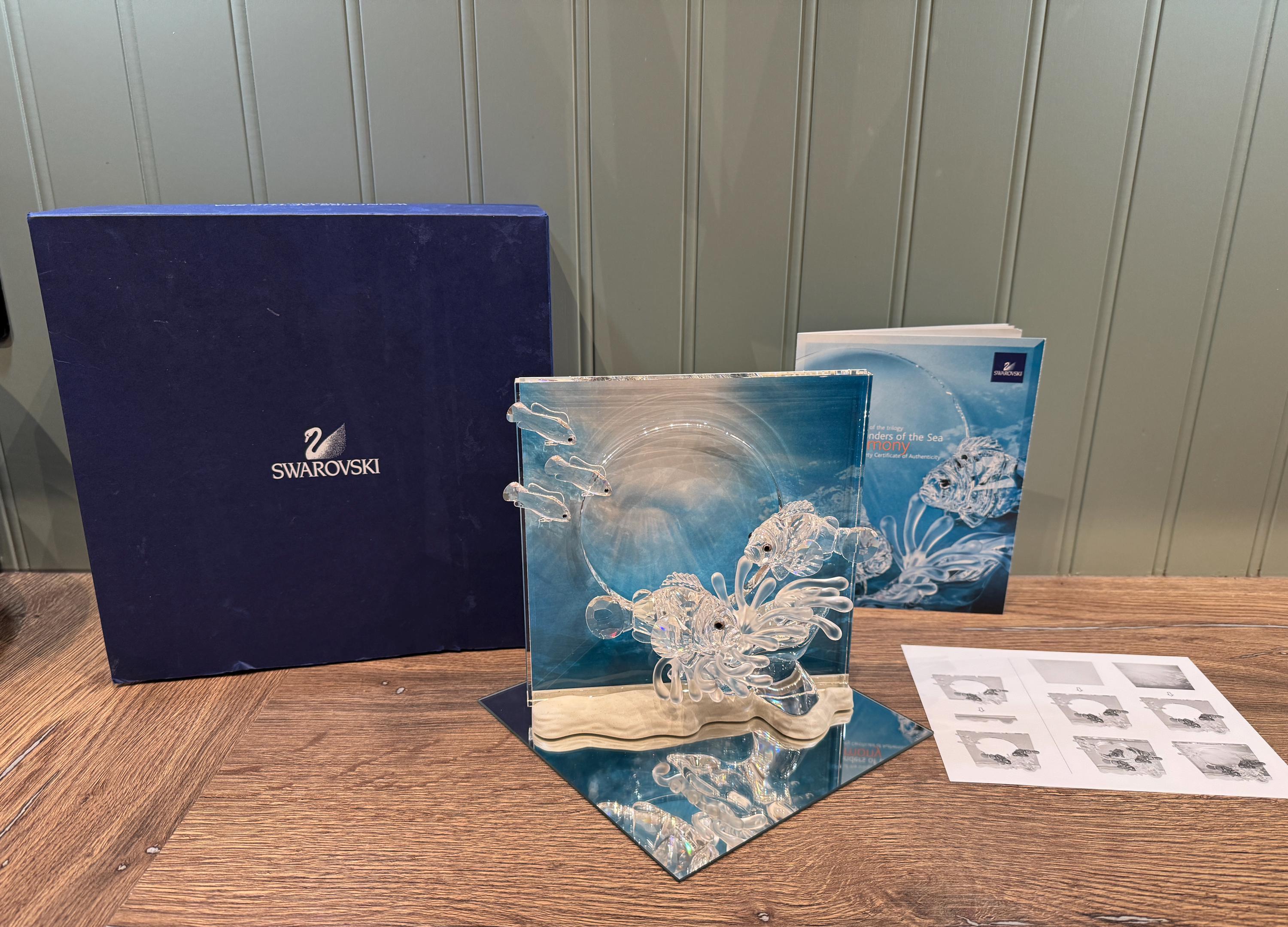Swarovski Crystal Figurine: Harmony, Wonders of the Sea (boxed