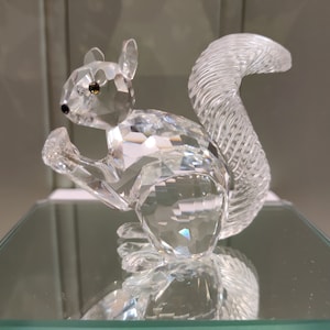 Swarovski Crystal Squirrel Figurine - SCS 10 Year Anniversary - 2.8 Inch