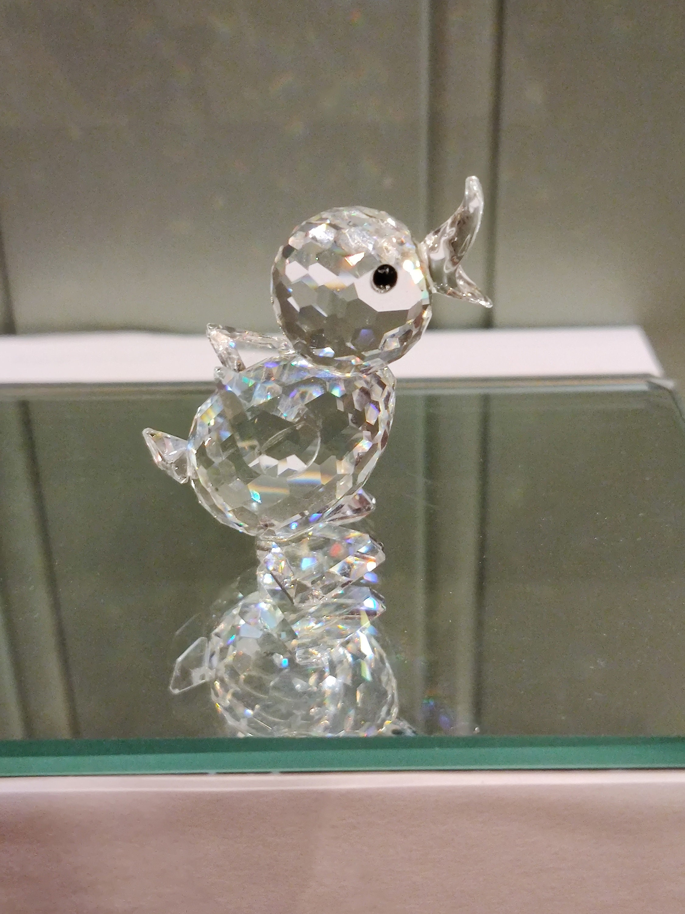 スワロフスキークリスタルのアヒルの子の置物：アディ・ストッカー