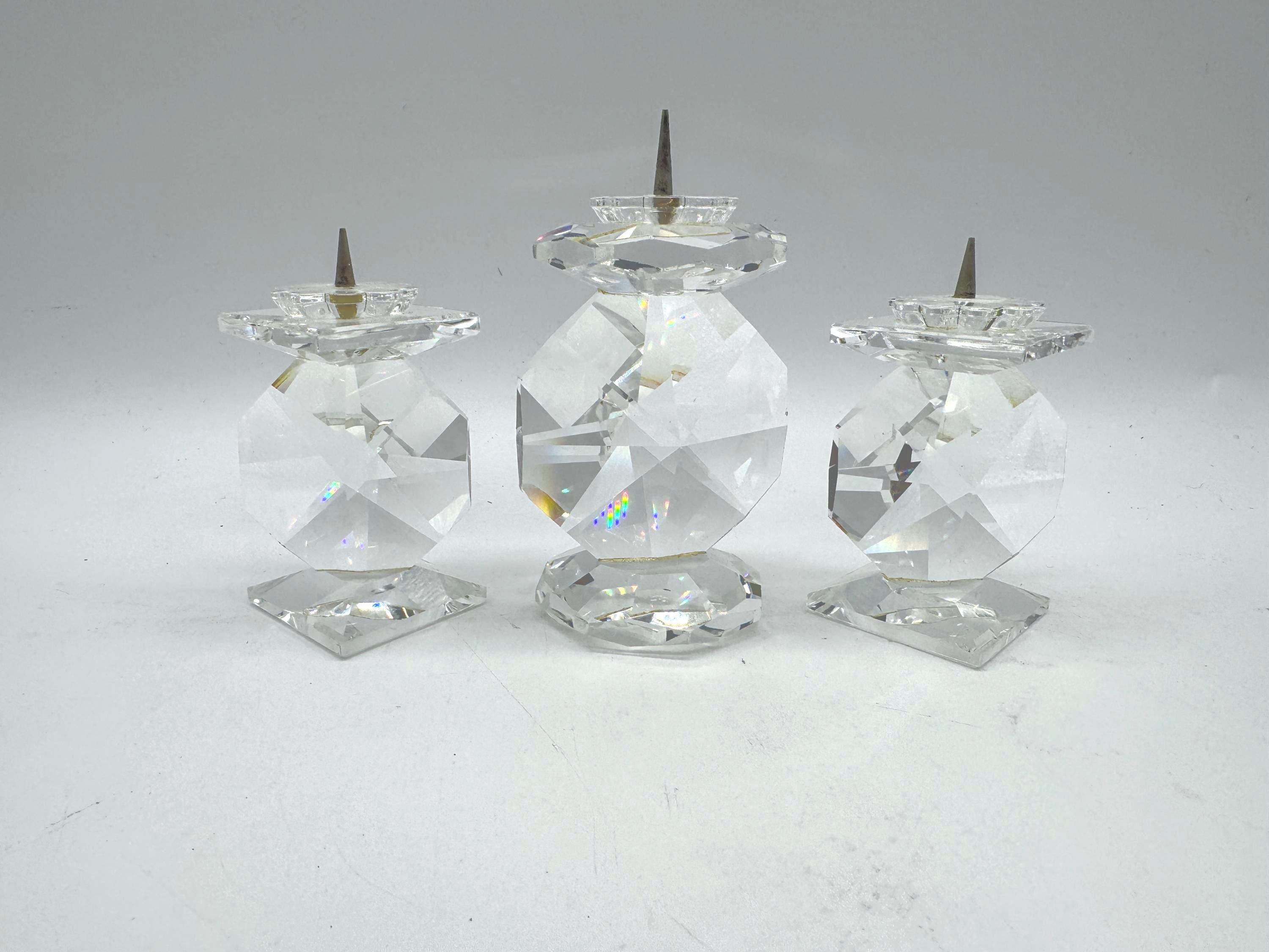 Swarovski crystal candle holders - Etsy 日本