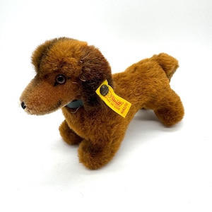 Vintage Steiff Hexie Dachshund Dog 4142/12 – Plush Teckel With