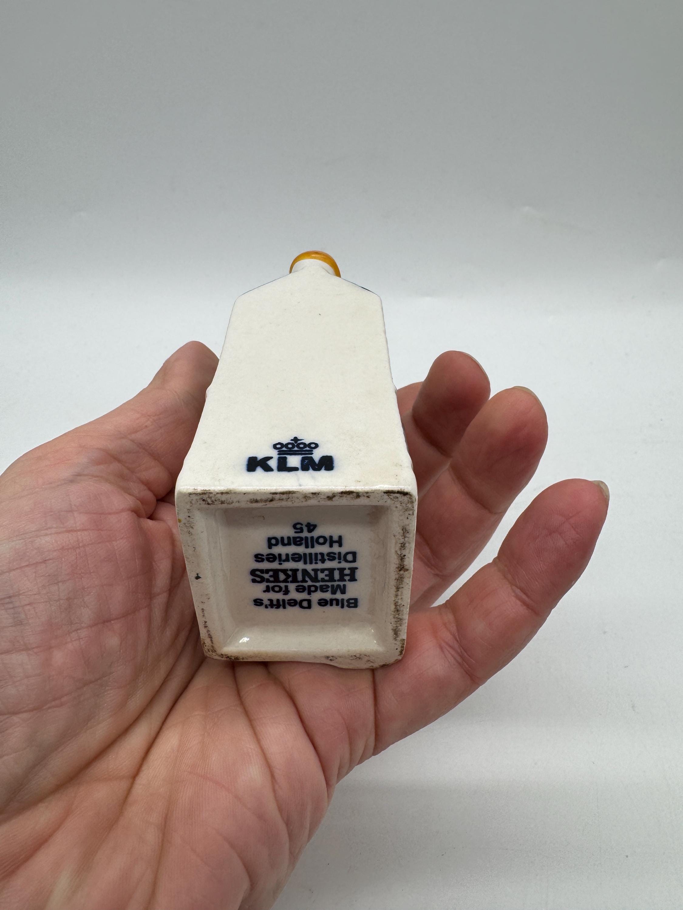 Vintage Henkes KLM Delft Blue Miniature Houses – Authentic Dutch