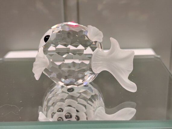 Swarovski スワロフスキー フグ2個セット 未使用 希少 2000年廃盤品