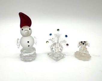 Figuritas de cristal - No Swarovski - 3 figuritas - Copias de Swarovski