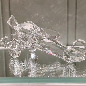 Swarovski Crystal Figurines Airplane - Etsy