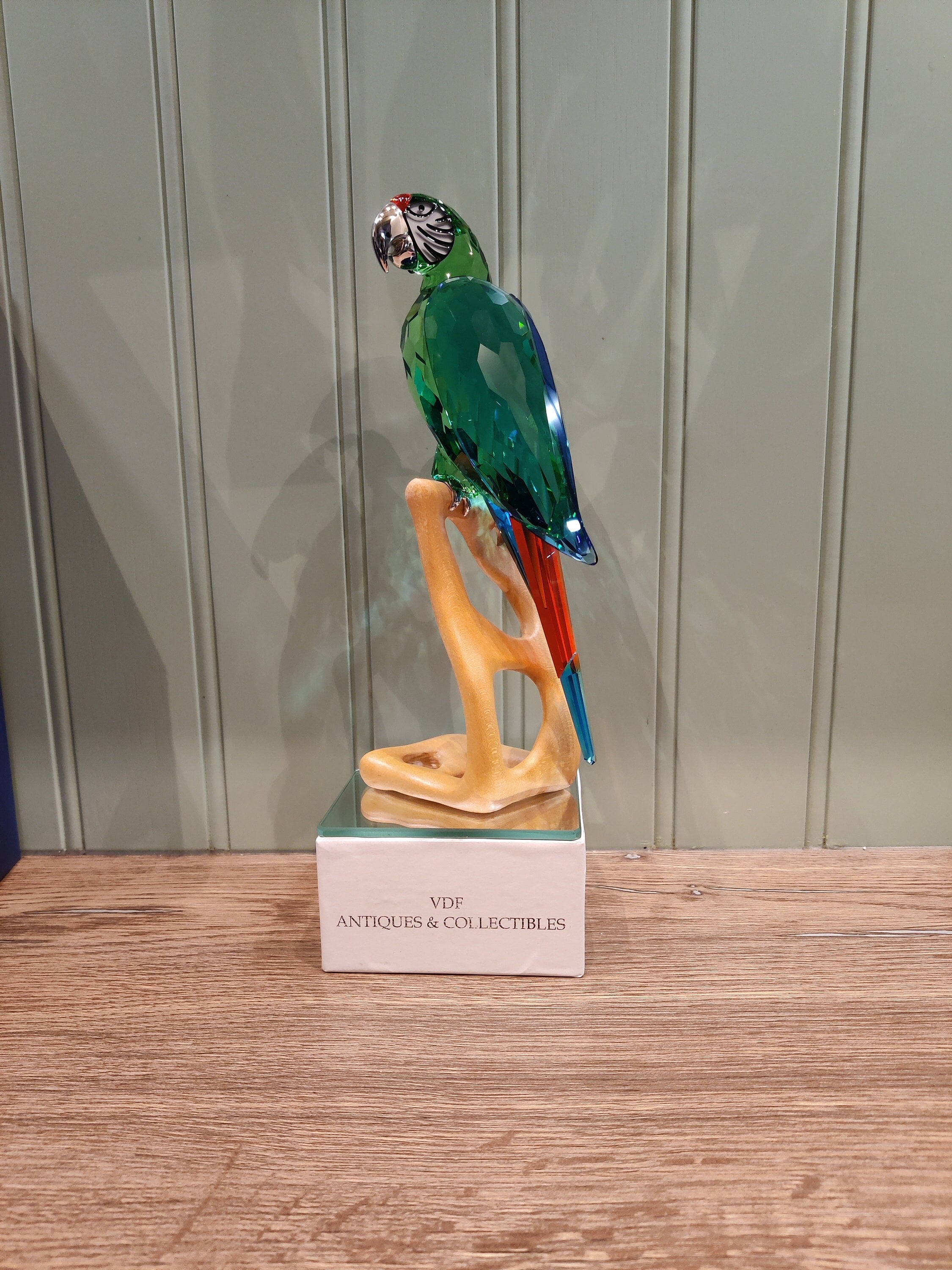 スワロフスキー スワロフスキー パロット オウム 鳥 クリスタル