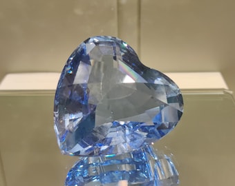 Swarovski 1997 Pale Blue Heart Renewal Gift SCS - Etsy