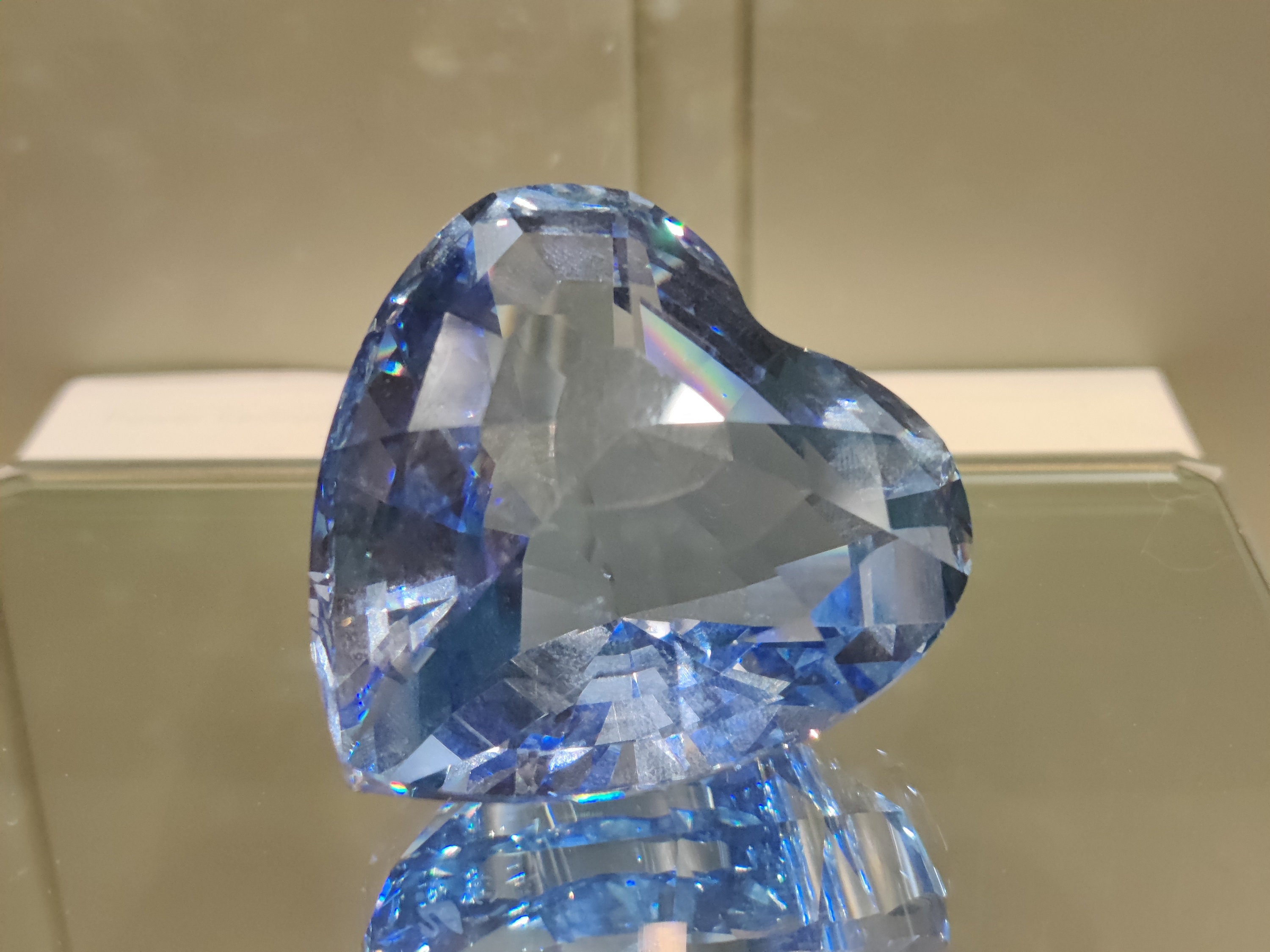 【美品】Swarovski ハート型クリスタル置物　フィギュア スワロフスキー クリスタルフィギュア ハート ONLY FOR YOU 5428006