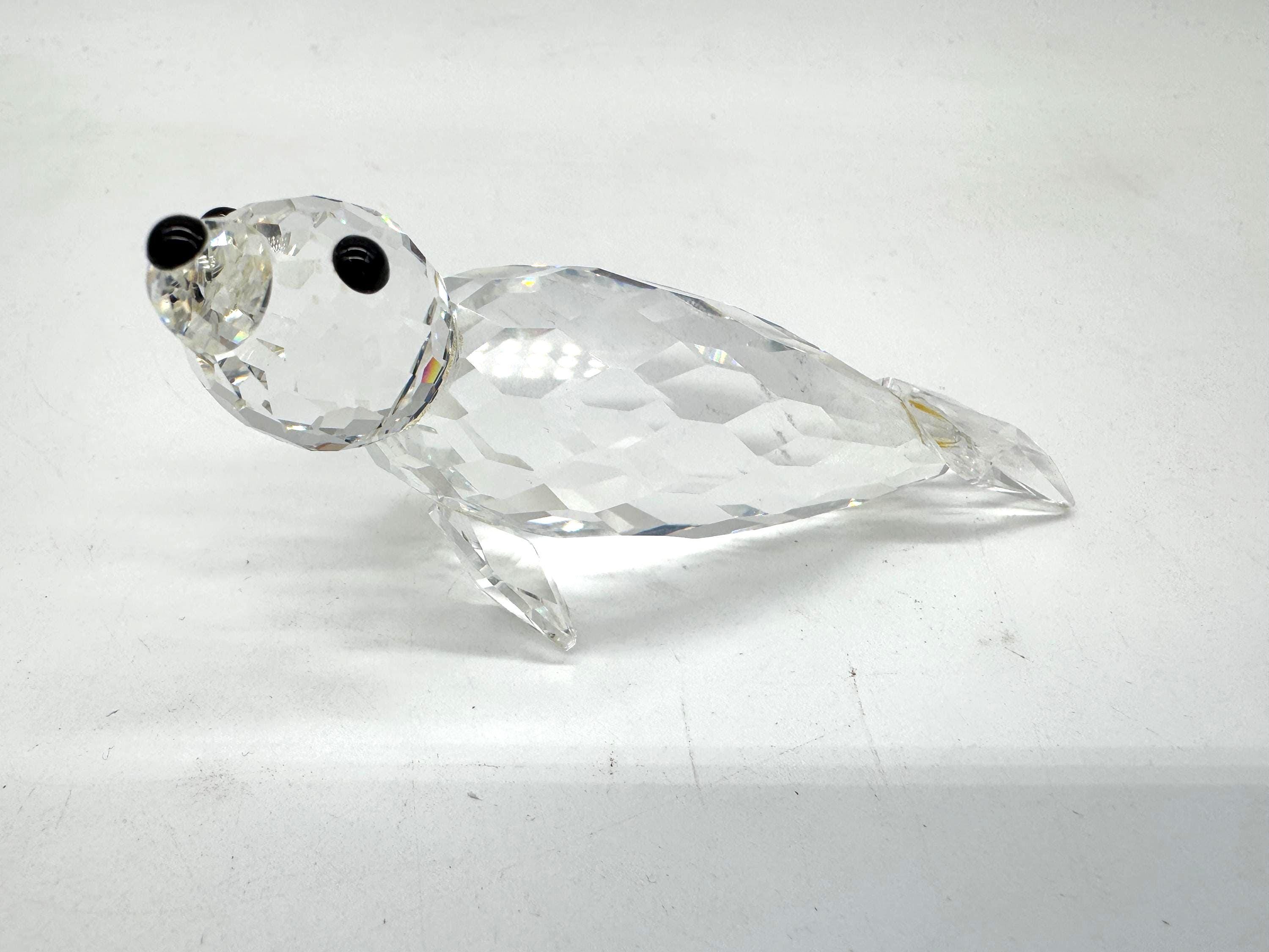 Swarovski Crystal Seal Figurine First Edition - No Whiskers