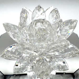 SWAROVSKI 睡蓮　キャンドルホルダー クリスタル スワロフスキー置物・アクセサリー専門店 ☆プラネタリウム☆