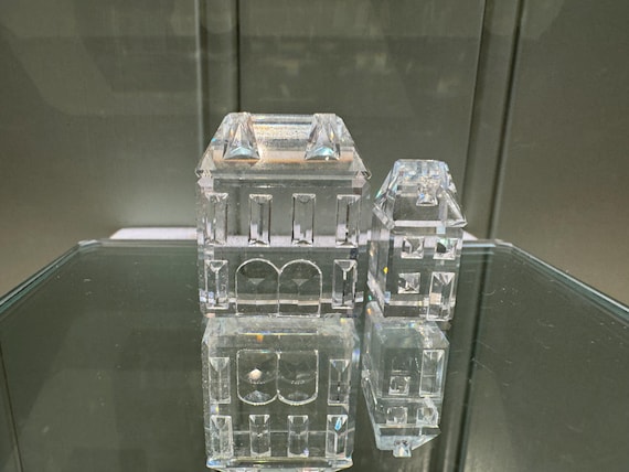 Swarovski Crystal Houses Figurine Set: Crystal Cities Series - Etsy
