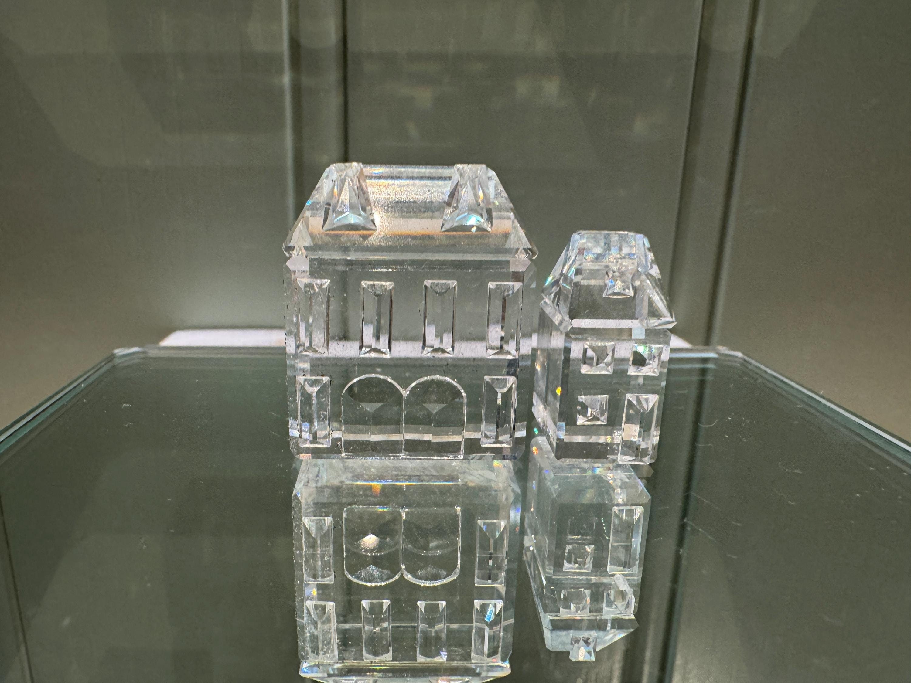 Swarovski Crystal Houses Figurine Set: Crystal Cities Series - Etsy