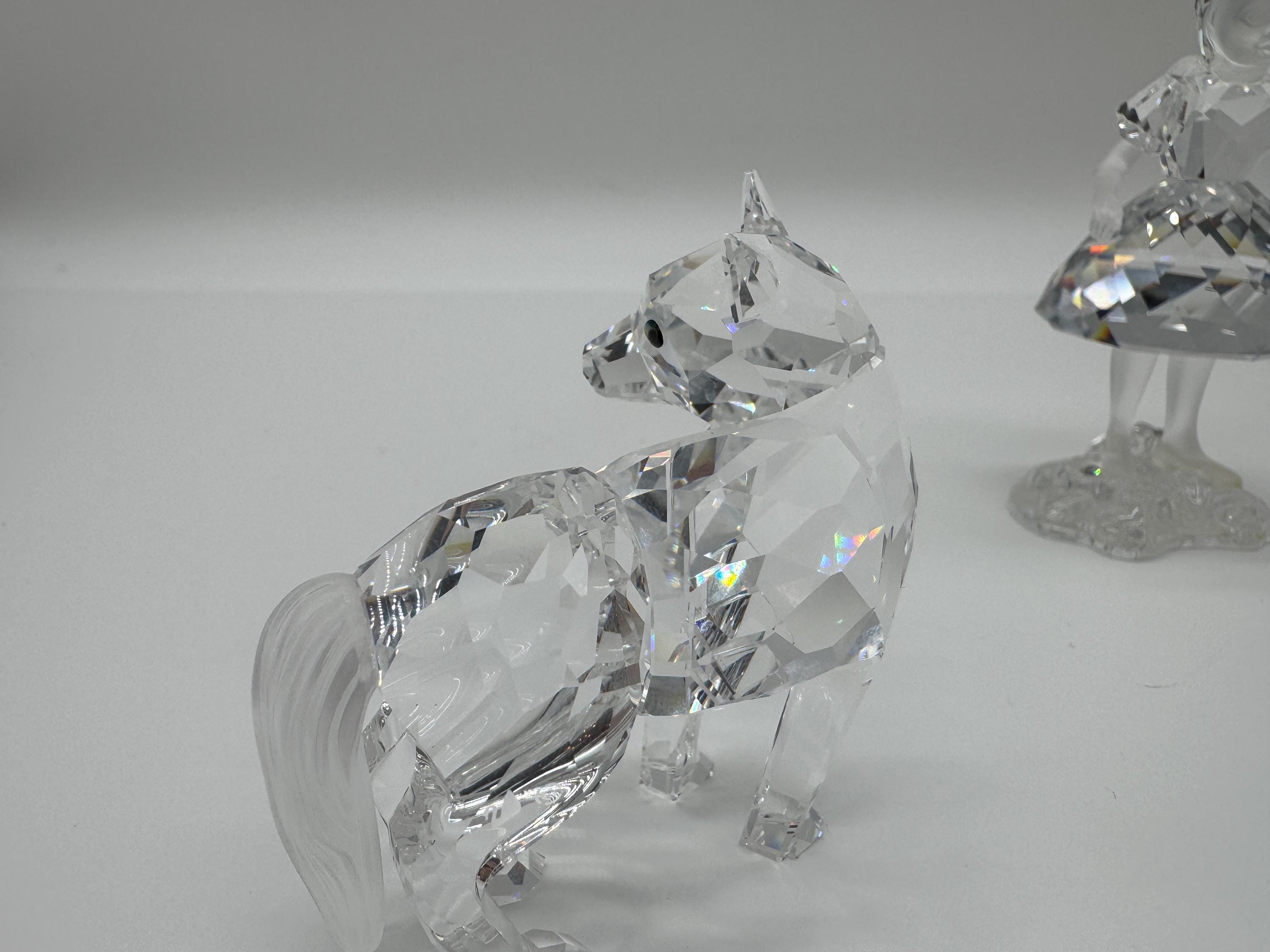 スワロフスキークリスタル 赤ずきんとオオカミのフィギュアセット