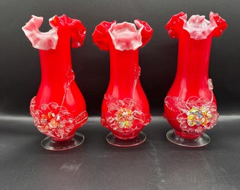 ハンドメイドのベネチアン・ムラーノガラス製フラワーベース