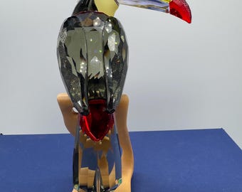 Swarovski Crystal Duck Figurine - Sunny Steve With Surfboard