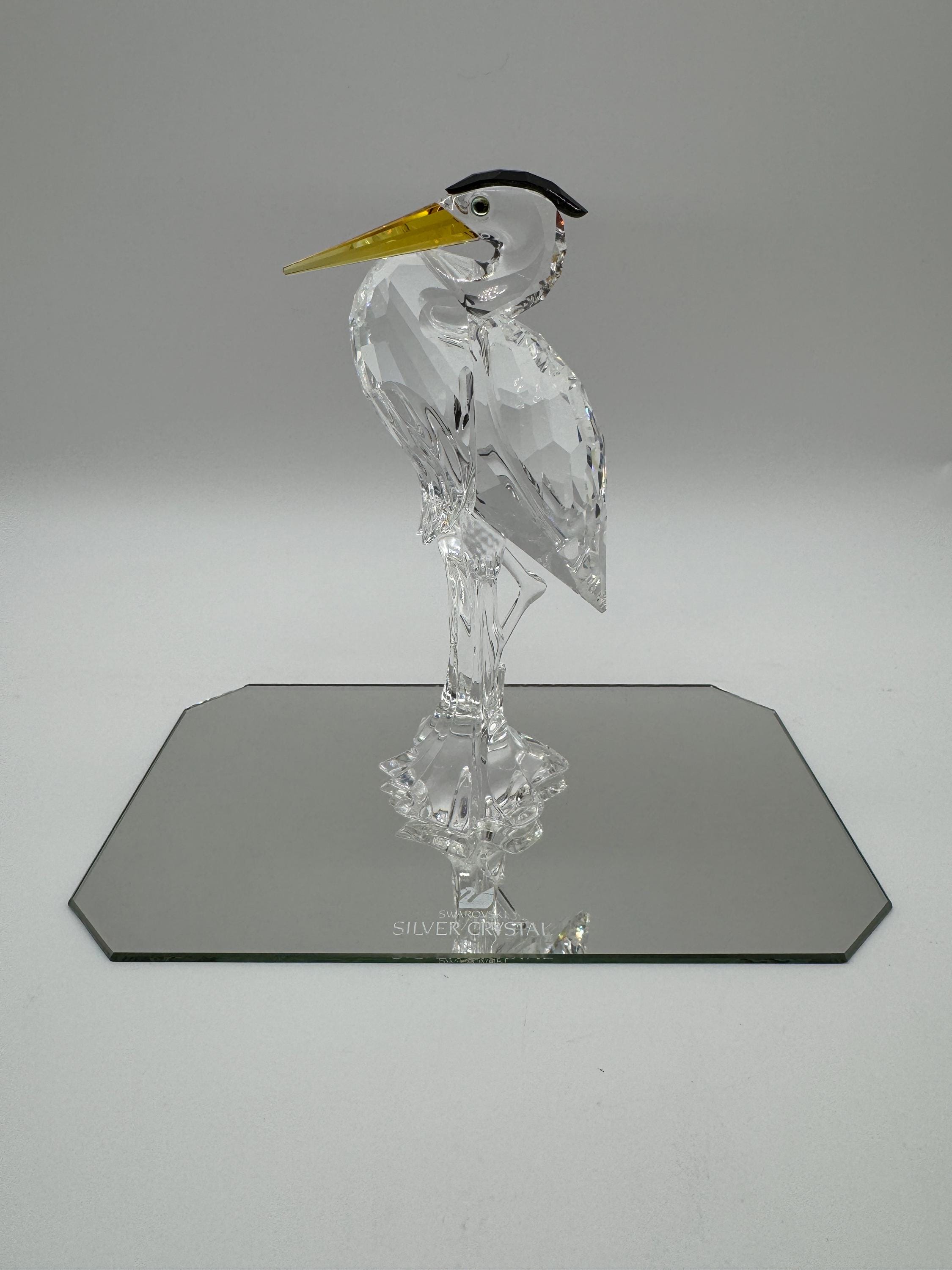 スワロフスキー 鷺（サギ）Silver heron Swarovski, Silver Heron