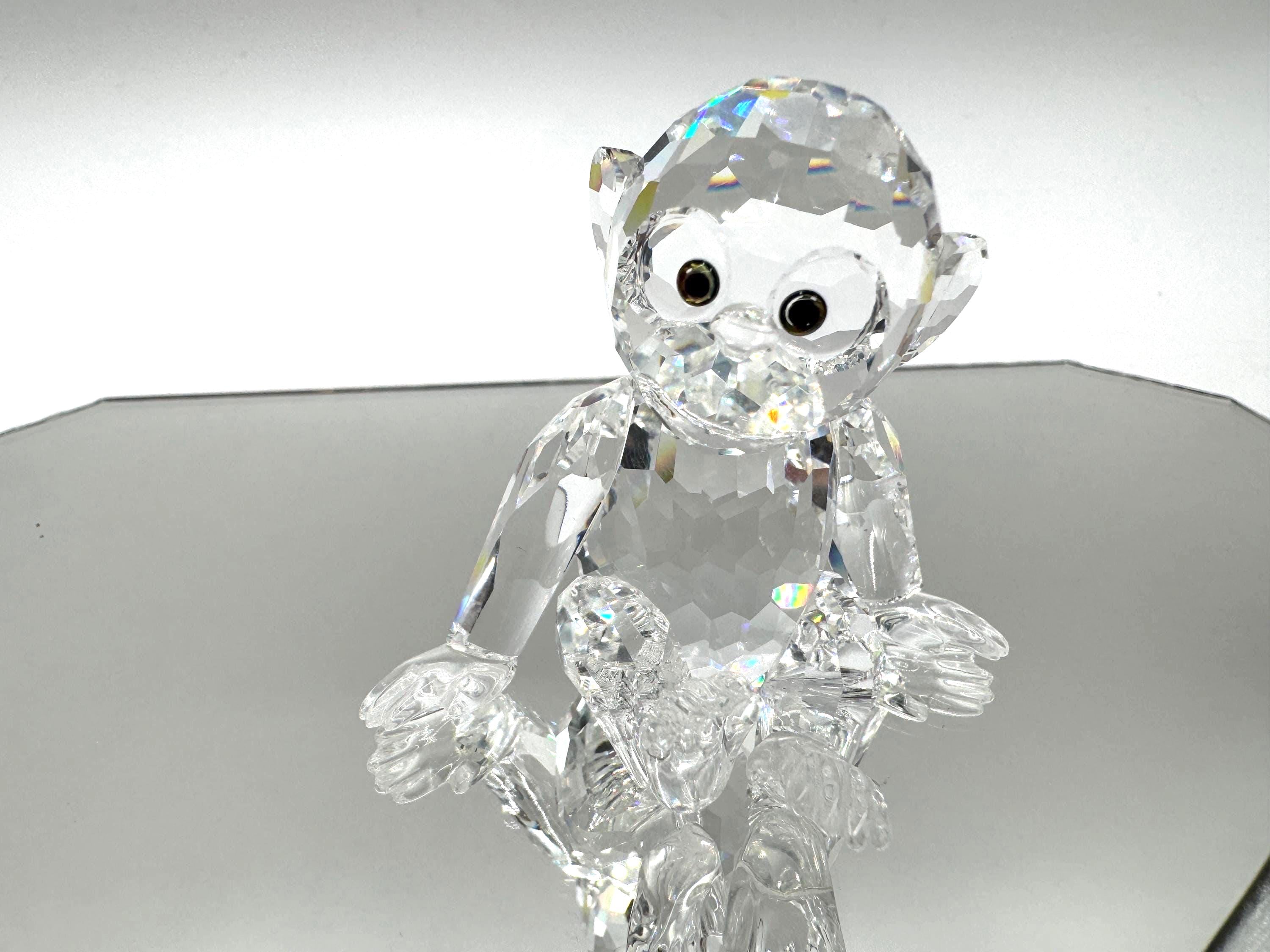 Swarovski Chimpanzee - Chimp - Monkey - Crystal Figurine - Etsy