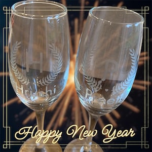 Champagne flutes personalised/ valentines day/ gifts for him/ her