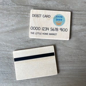 Faire semblant de jouer Cartes de crédit Magasin d'alimentation Restauration rapide Cartes-cadeaux Jouer de l'argent Carte de débit