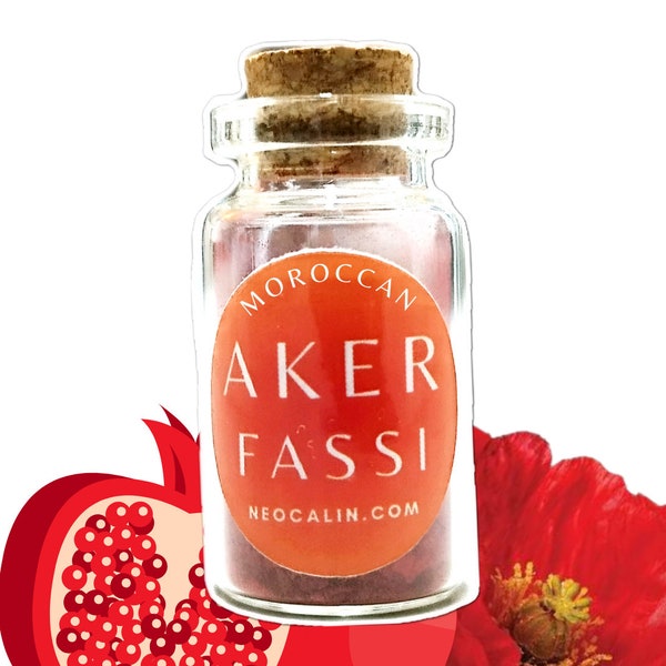 Moroccan Aker Fassi - Moroccan lipstick and blush | Natural and radiant colour - Hair and Body | 100% handmade - 5g