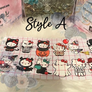 cute cat  Halloween Season| Spooky| 16oz Wraps| Libby Cups