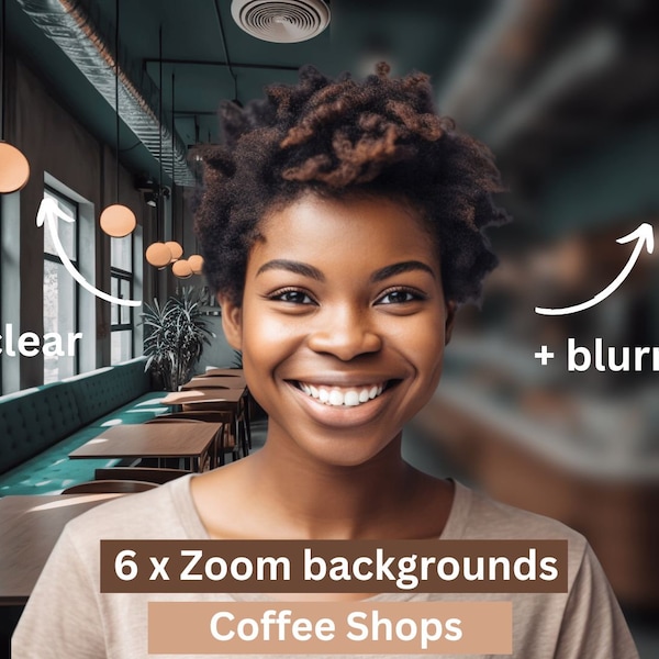 Zoom Coffee Shop Background Etsy