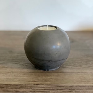 Sphere Concrete Tea Light Candle Holder