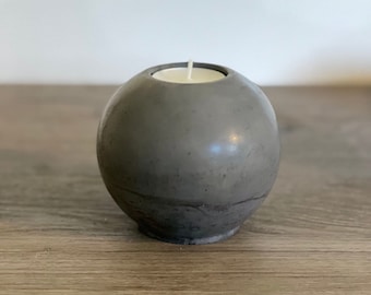 Sphere Concrete Tea Light Candle Holder