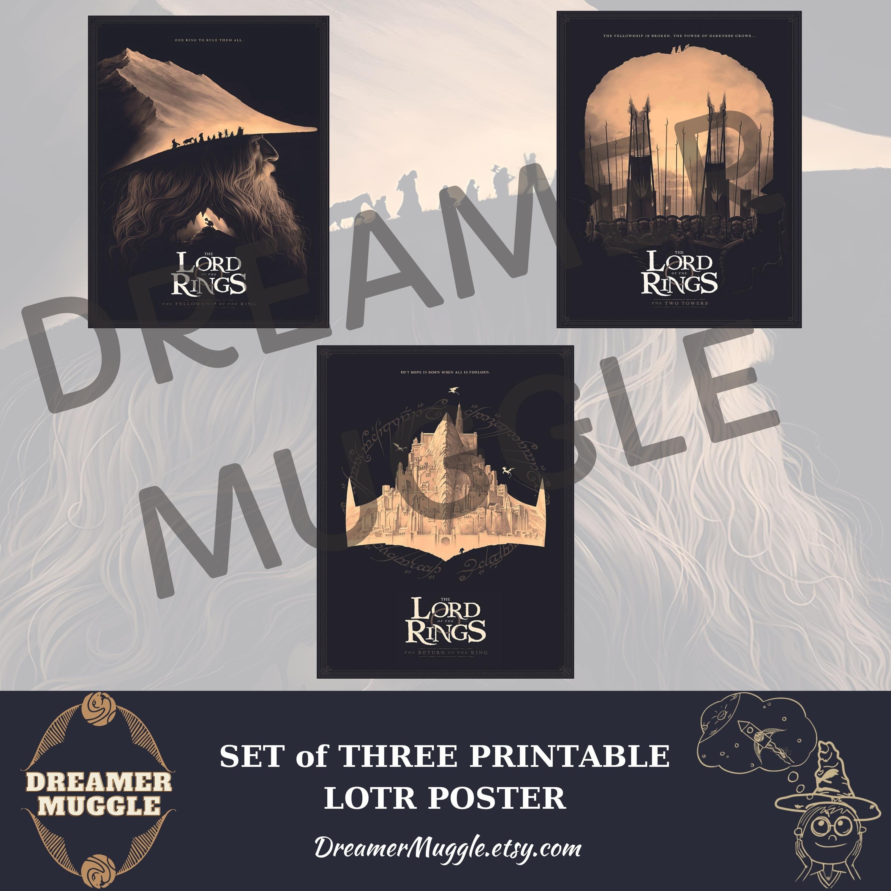 Set of Three Lord of The Rings - Il Fullxfull.5301523198 88xq 
