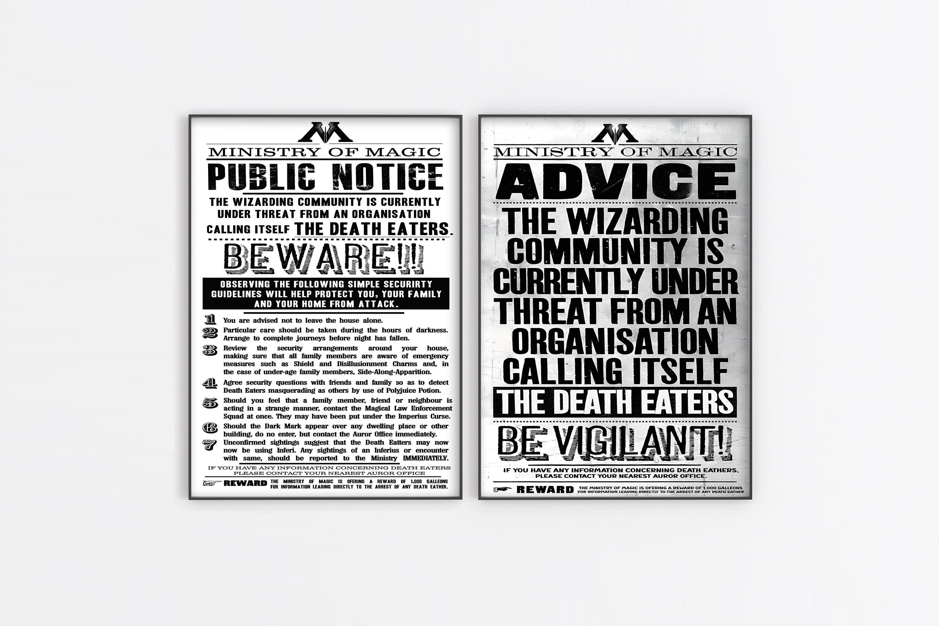 Set of Ten Remastered Printable Daily Prophet Pages HP - Etsy