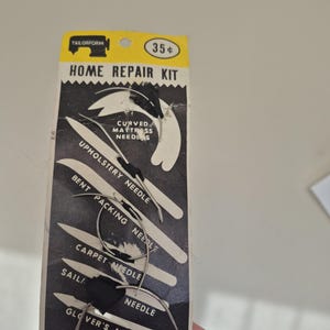 Vintage home repair upholstery needles